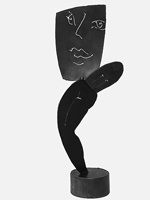 Peter Heel, Agnes Keil - Ksschen an Picasso, Stahl, h 49 cm, 2007